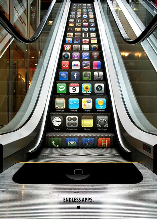 Apple iphone guerilla marketing