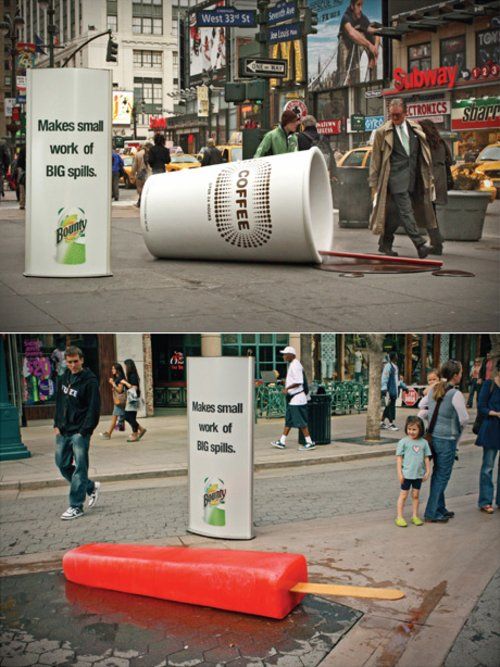 Bounty Guerilla Marketing Advertising