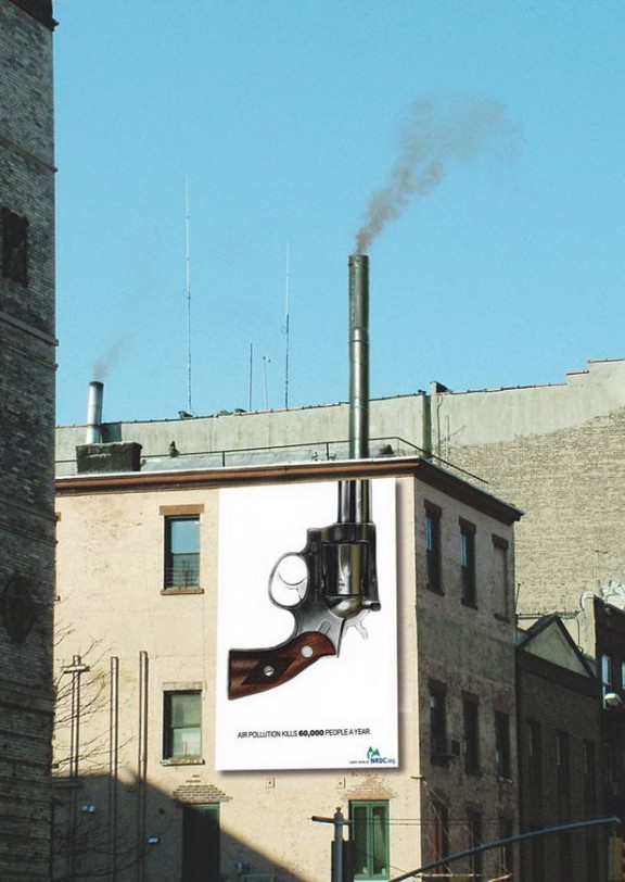 gun advertisement billboard