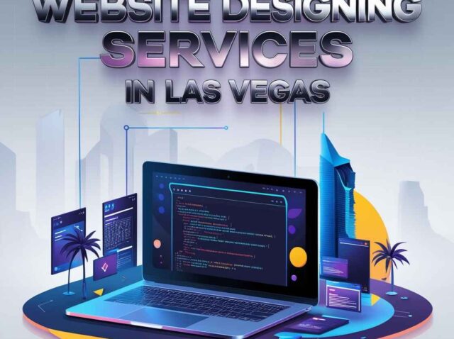 digital-illustration-titled-Website-Designing-Services-in-Las-Vegas-in-bold-large-metallic-silver-fonts