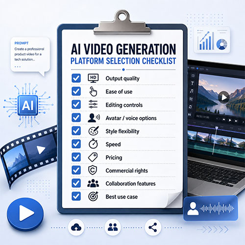 AI Video Generation platform checklist