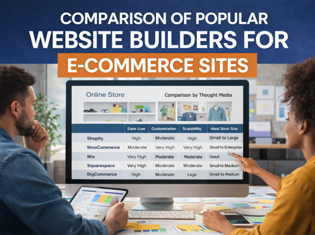 Comparison of Popular Website Builders for E-Commerce Sites Comparison of Popular Website Builders for E-Commerce Sites