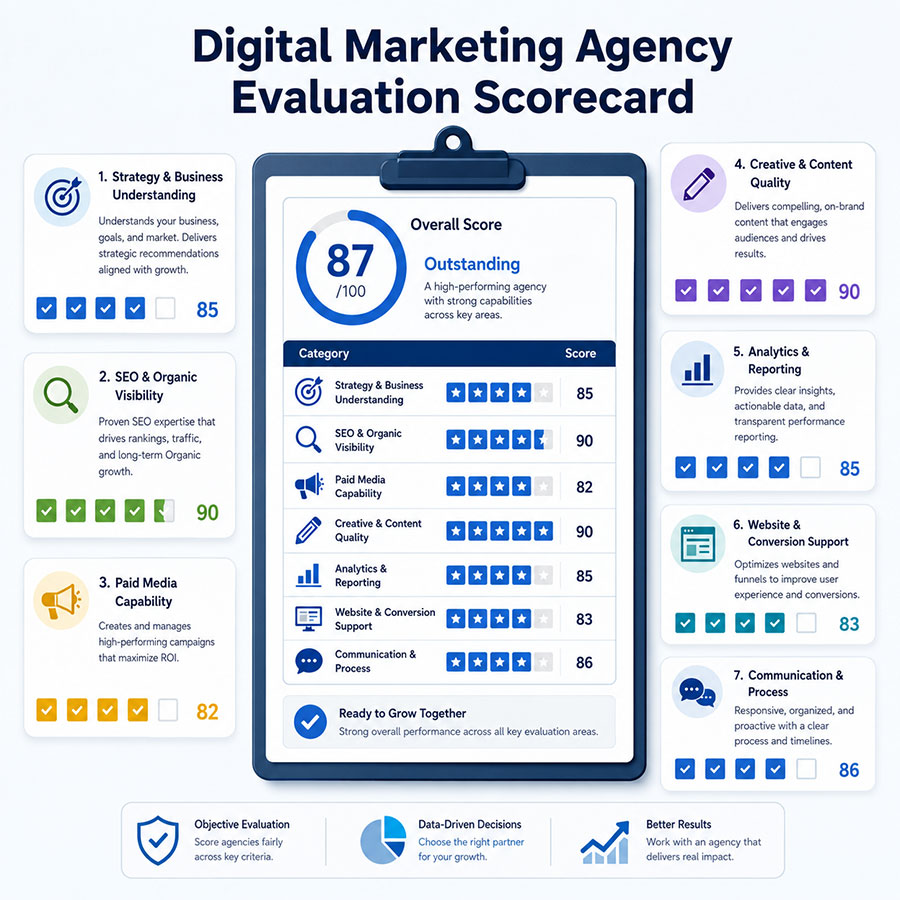 Digital Marketing Agency Evaluation Scorecard