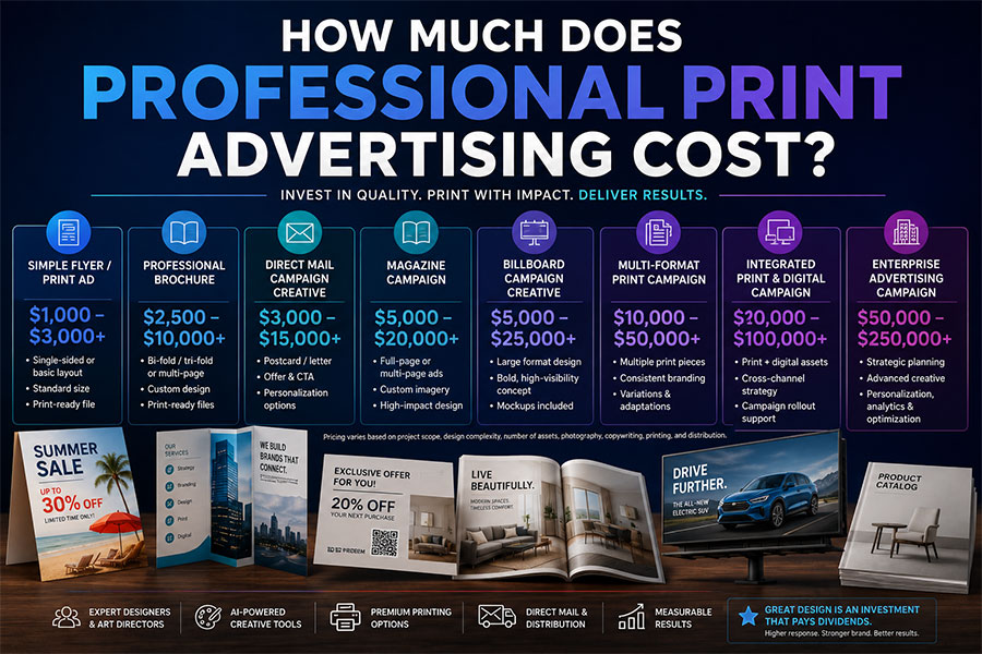 How Much Does Professional Print Advertising Cost