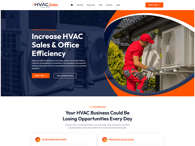 HVAC Sales Training Course HVAC Sales Training Course