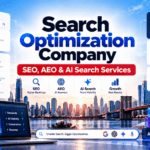Search optimization company services covering SEO, AEO and AI search visibility across Google, ChatGPT and Gemini